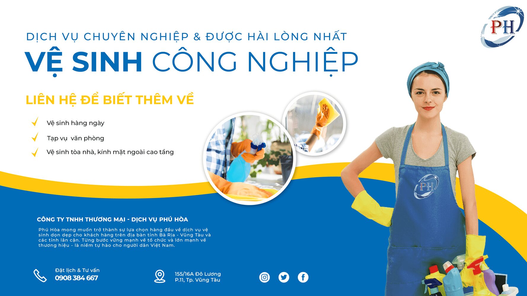 Dịch Vụ Vệ Sinh Công Nghiệp Tận Tâm, Vệ Sinh Công Nghiệp Phú Hòa